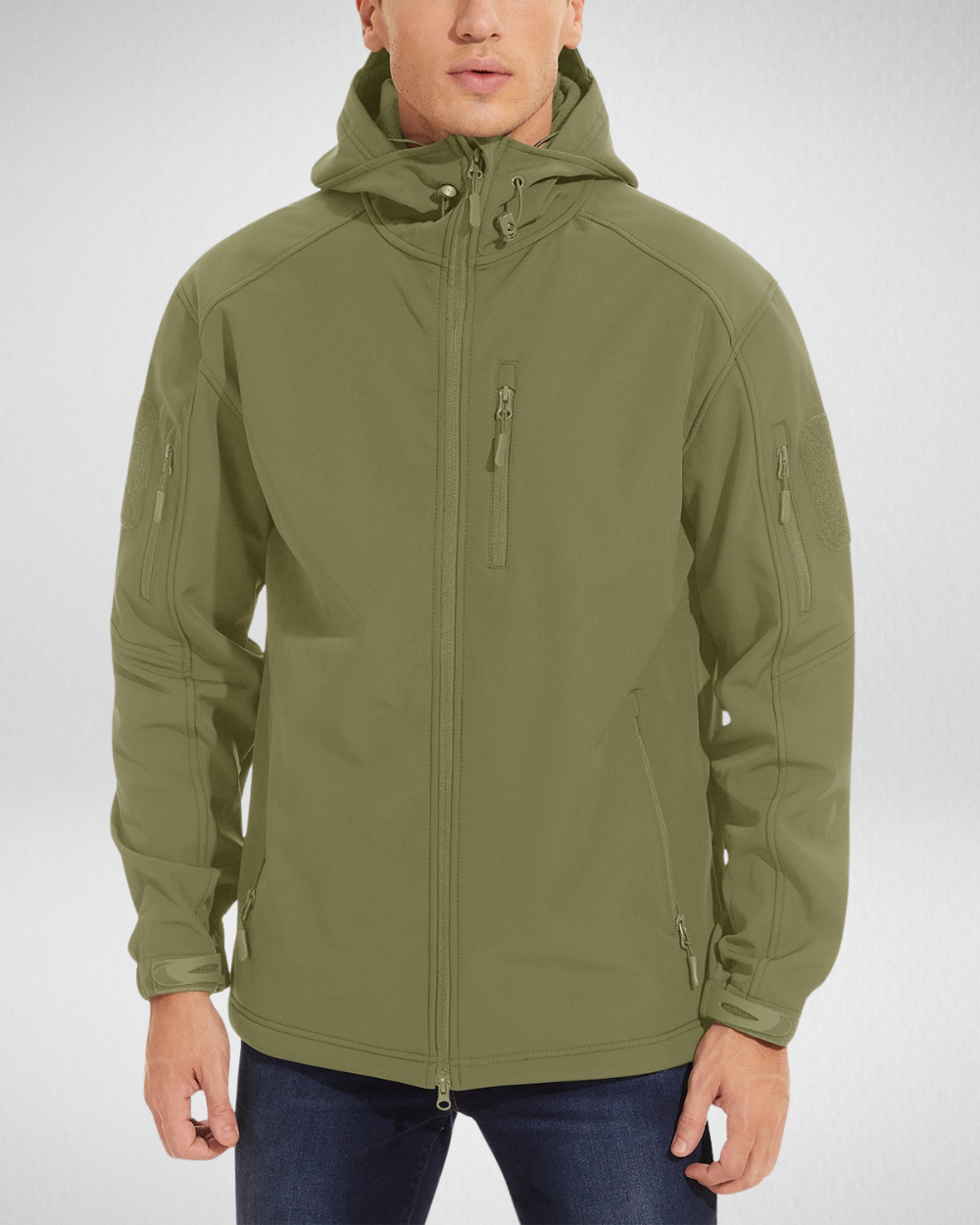 Heren Outdoor Softshell Jas – Waterafstotend & Fleece Gevoerd