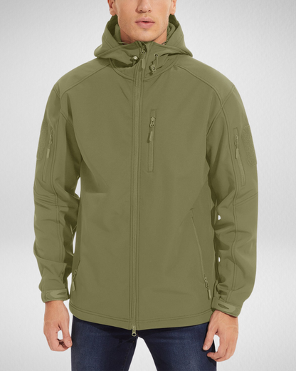 Heren Outdoor Softshell Jas – Waterafstotend & Fleece Gevoerd