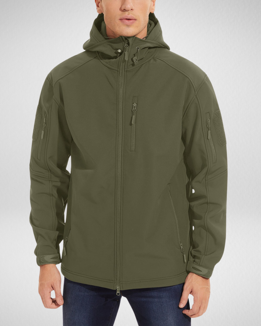 Heren Outdoor Softshell Jas – Waterafstotend & Fleece Gevoerd
