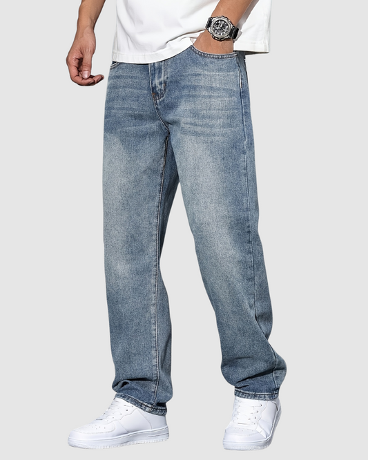 Denim Jeans – Regular Fit – Washed Casual Style
