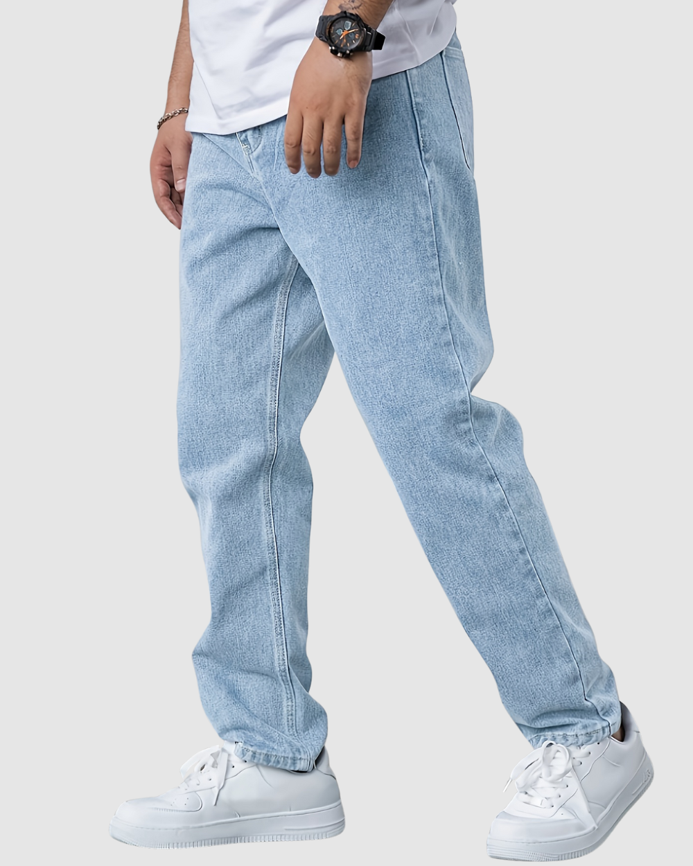 Denim Jeans – Regular Fit – Washed Casual Style