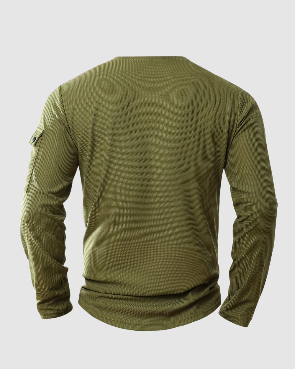 Heren Henley Shirt  – Knoopsluiting – Lange Mouwen