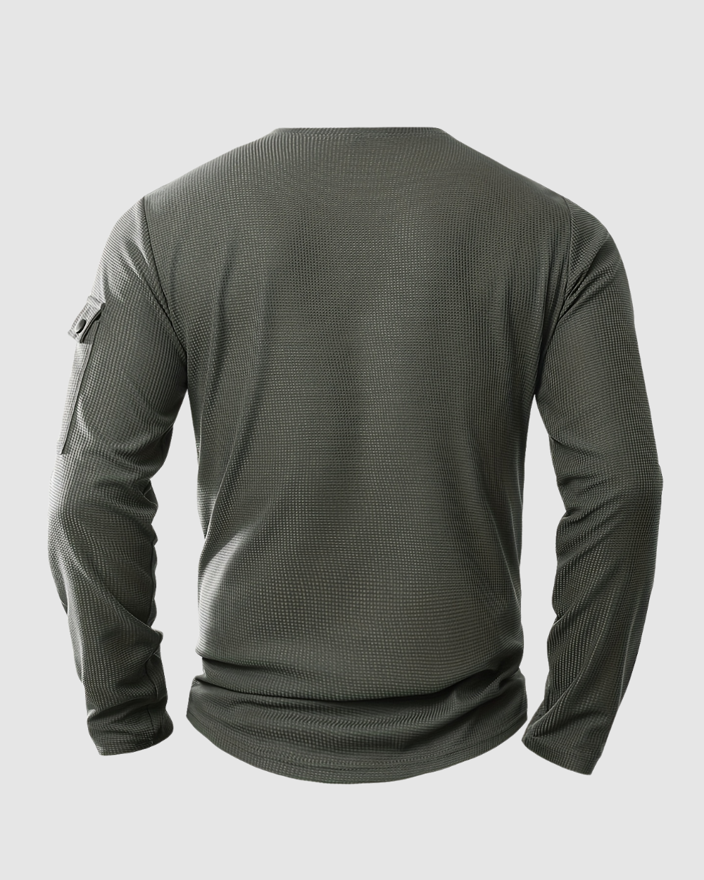 Heren Henley Shirt  – Knoopsluiting – Lange Mouwen
