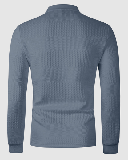 Heren Polo met Lange Mouwen – Slim Fit – Casual Herfst/Winter