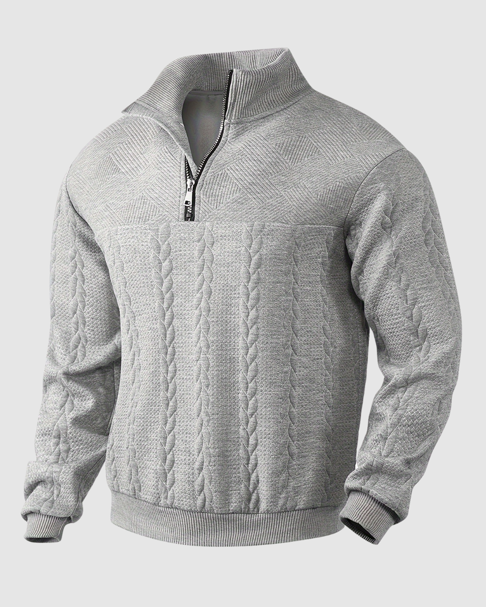 Heren Gebreide Trui - Half-zip - Herfst & Winter