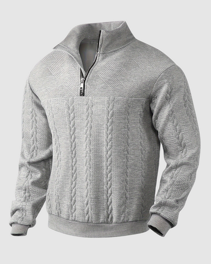 Heren Gebreide Trui - Half-zip - Herfst & Winter