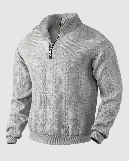 Heren Gebreide Trui - Half-zip - Herfst & Winter