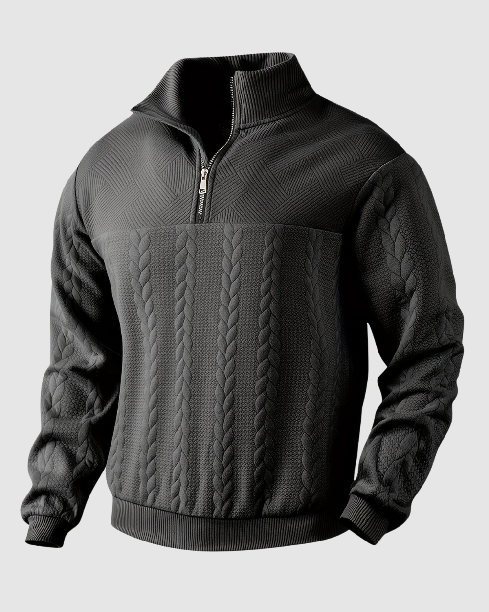 Heren Gebreide Trui - Half-zip - Herfst & Winter
