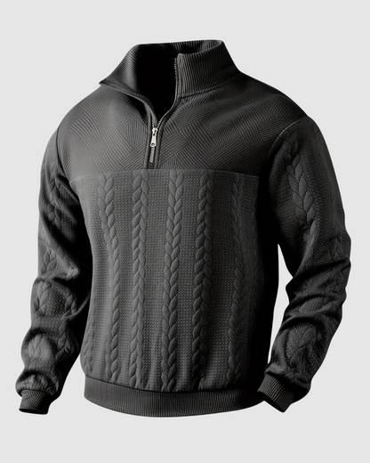 Heren Gebreide Trui - Half-zip - Herfst & Winter