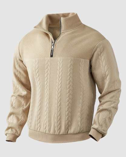 Heren Gebreide Trui - Half-zip - Herfst & Winter