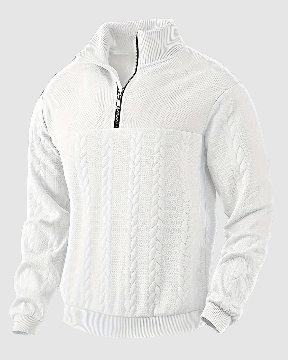 Heren Gebreide Trui - Half-zip - Herfst & Winter