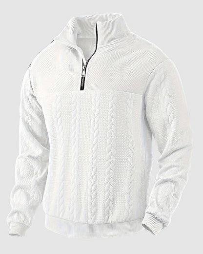 Heren Gebreide Trui - Half-zip - Herfst & Winter