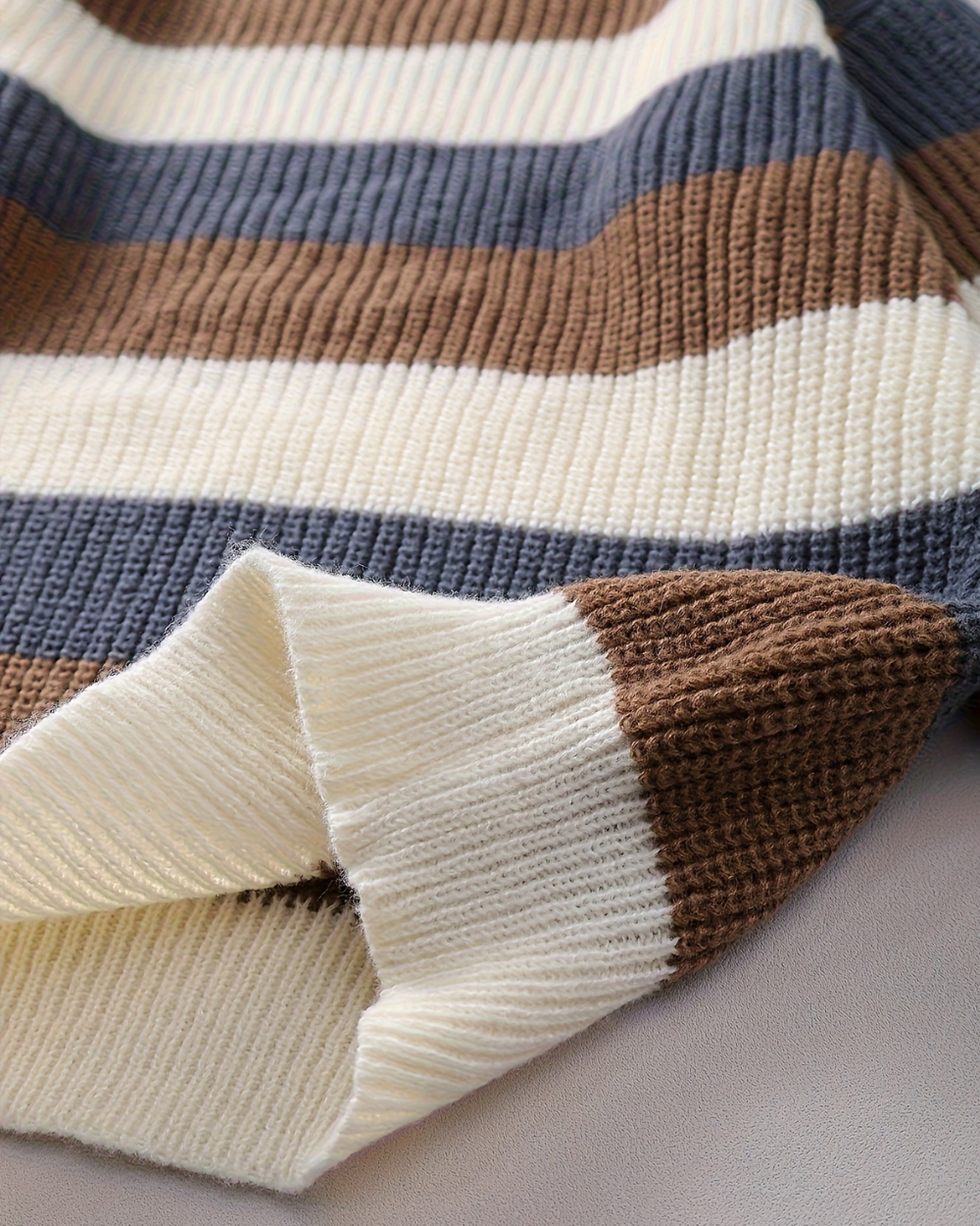 Heren Gestreepte Trui – Casual & Comfortabel - Herfst/Winter