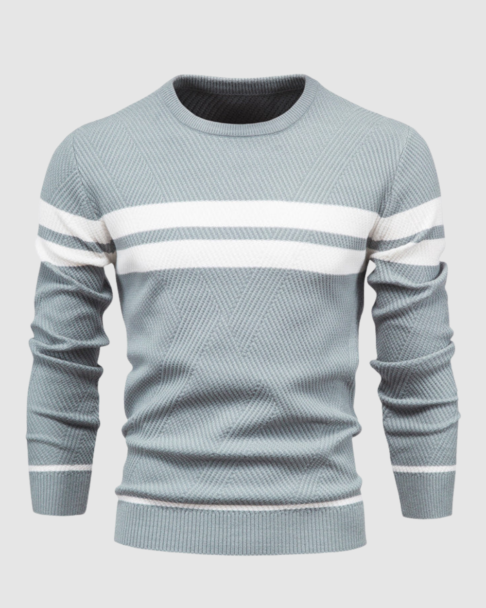 Heren Gestreepte Trui - Ronde Hals – Tijdloos & Casual
