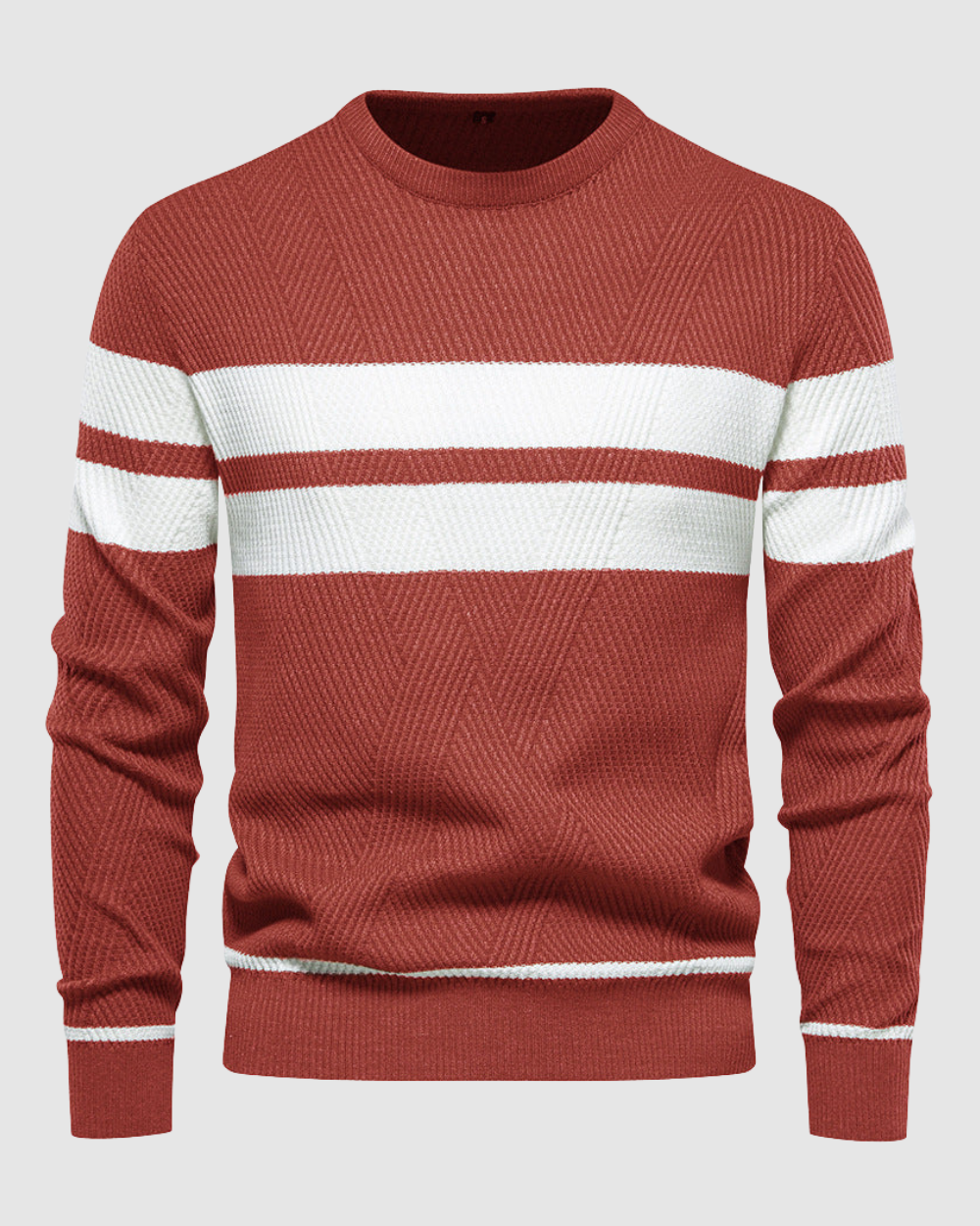 Heren Gestreepte Trui - Ronde Hals – Tijdloos & Casual