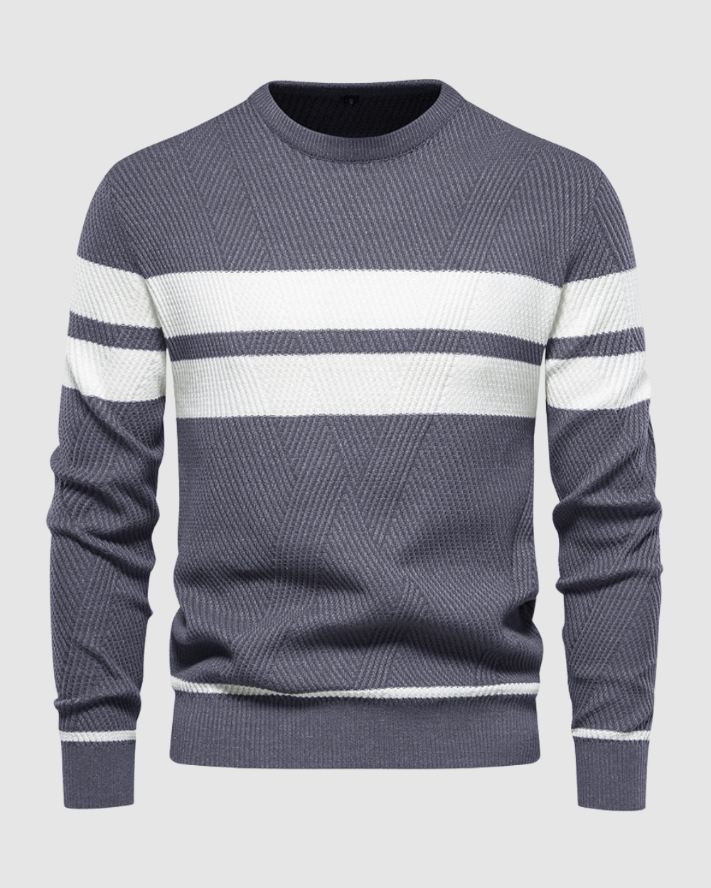 Heren Gestreepte Trui - Ronde Hals – Tijdloos & Casual