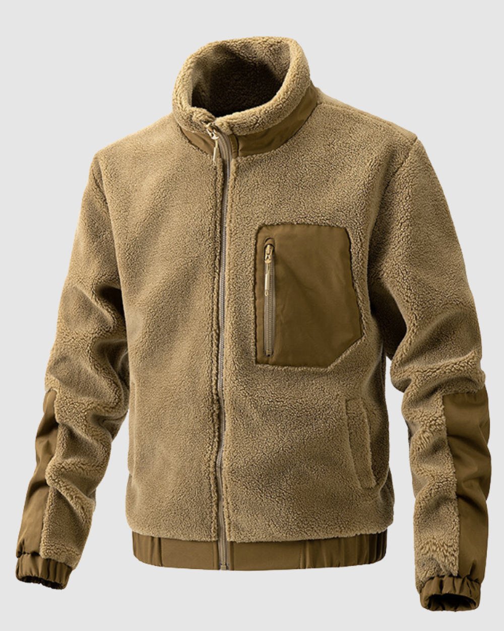 Heren Fleece Outdoor Jas – Warm - Herfst & Winter