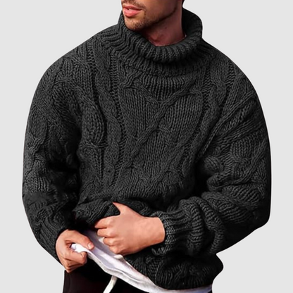 Heren Gebreide Trui met Col – Warm & Stijlvol