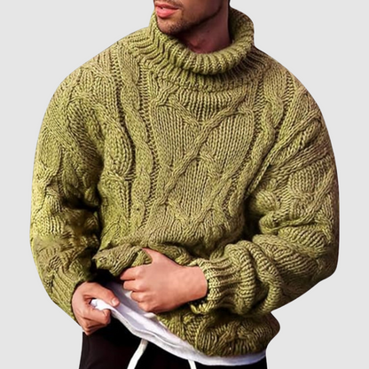 Heren Gebreide Trui met Col – Warm & Stijlvol