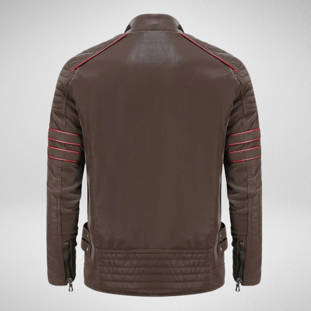 Heren PU Leren Motorjack – Biker Stijl – Herfst/Winter
