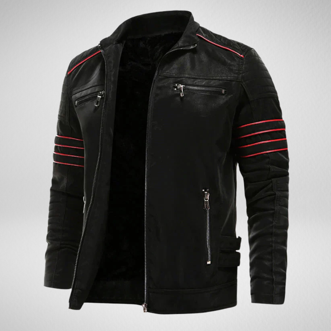 Heren PU Leren Motorjack – Biker Stijl – Herfst/Winter