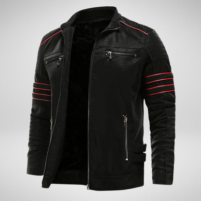 Heren PU Leren Motorjack – Biker Stijl – Herfst/Winter