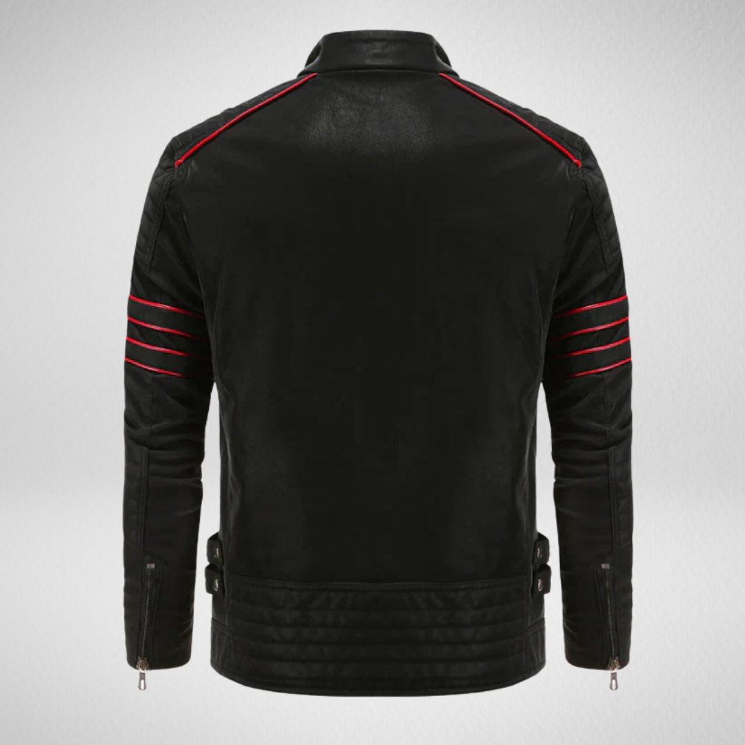 Heren PU Leren Motorjack – Biker Stijl – Herfst/Winter