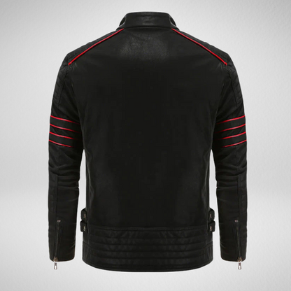 Heren PU Leren Motorjack – Biker Stijl – Herfst/Winter