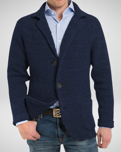 Heren Gebreide Blazer – Elegant & Comfortabel – Casual/Business