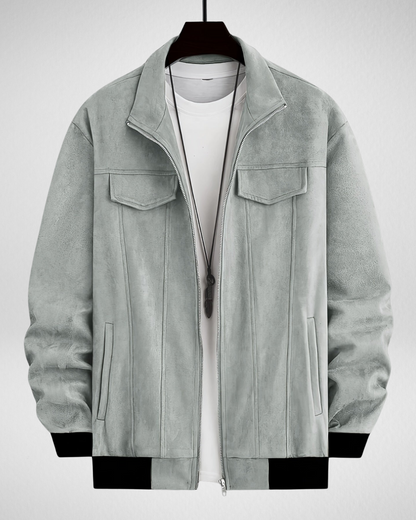 Heren Herfst Jack met Opstaande Kraag – Casual & Stijlvol