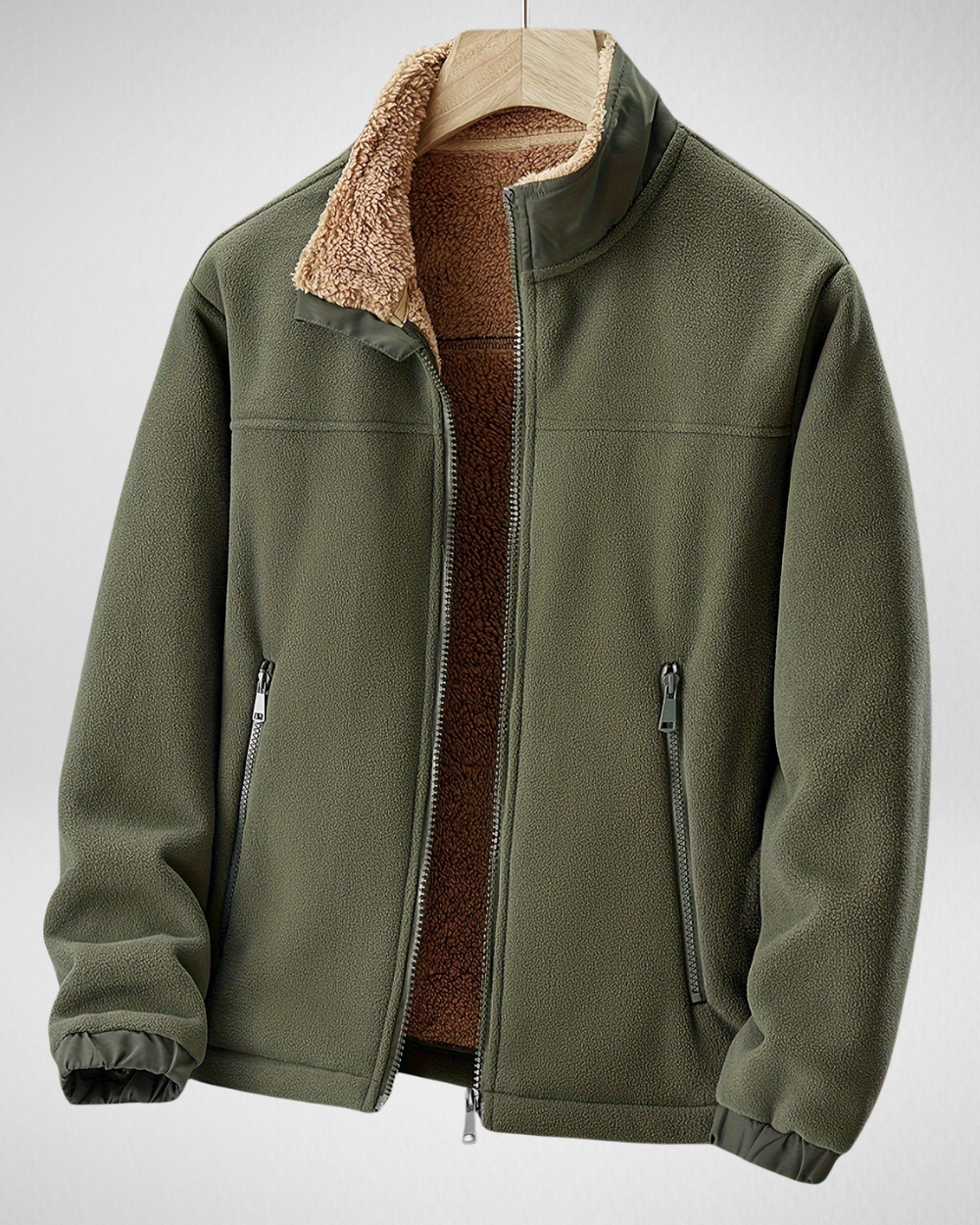 Heren Fleece Jas – Warm & Comfortabel – Herfst & Winter