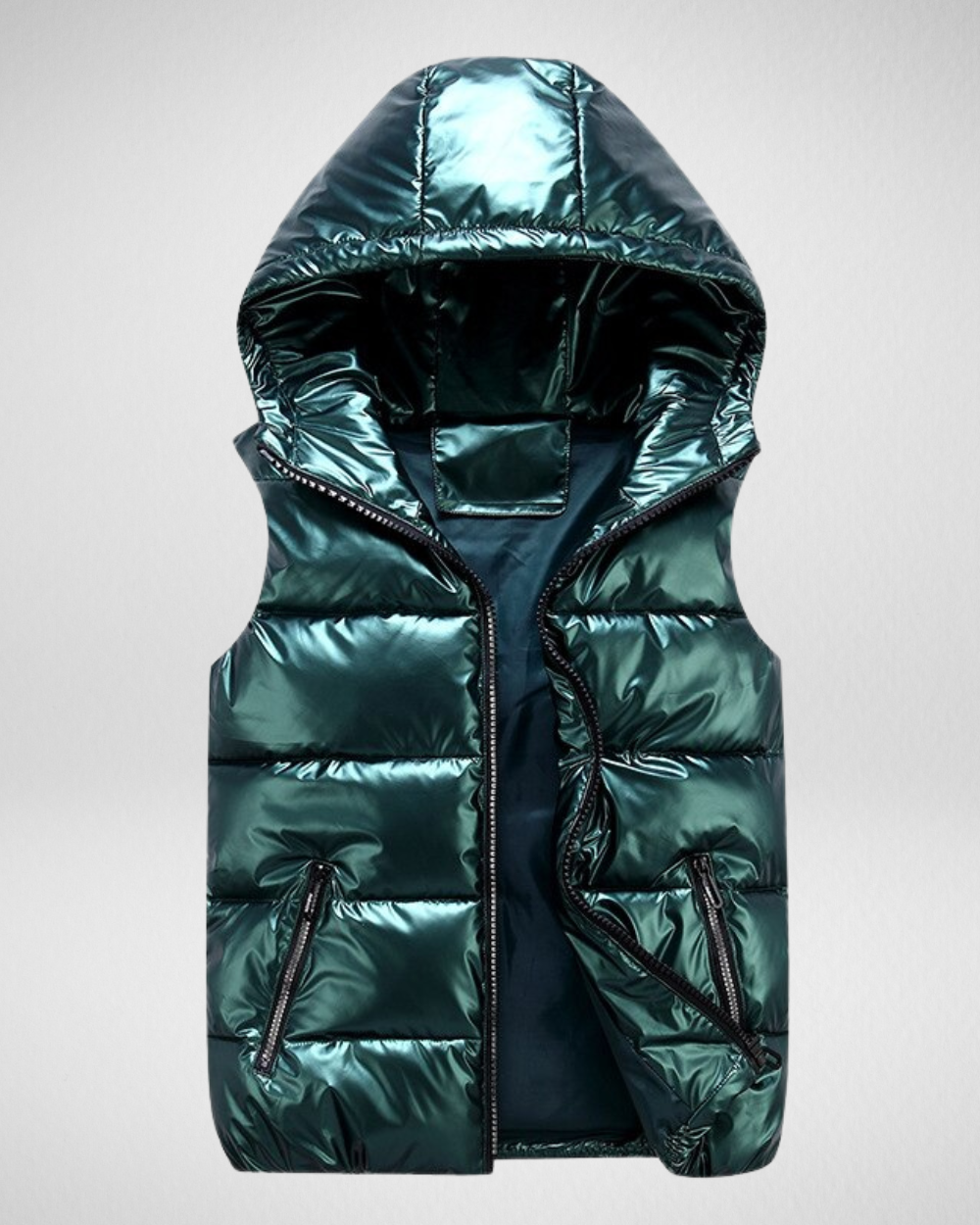 Heren Puffer Bodywarmer – Lichtgewicht – Met Capuchon