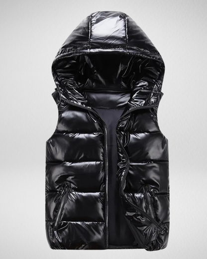 Heren Puffer Bodywarmer – Lichtgewicht – Met Capuchon