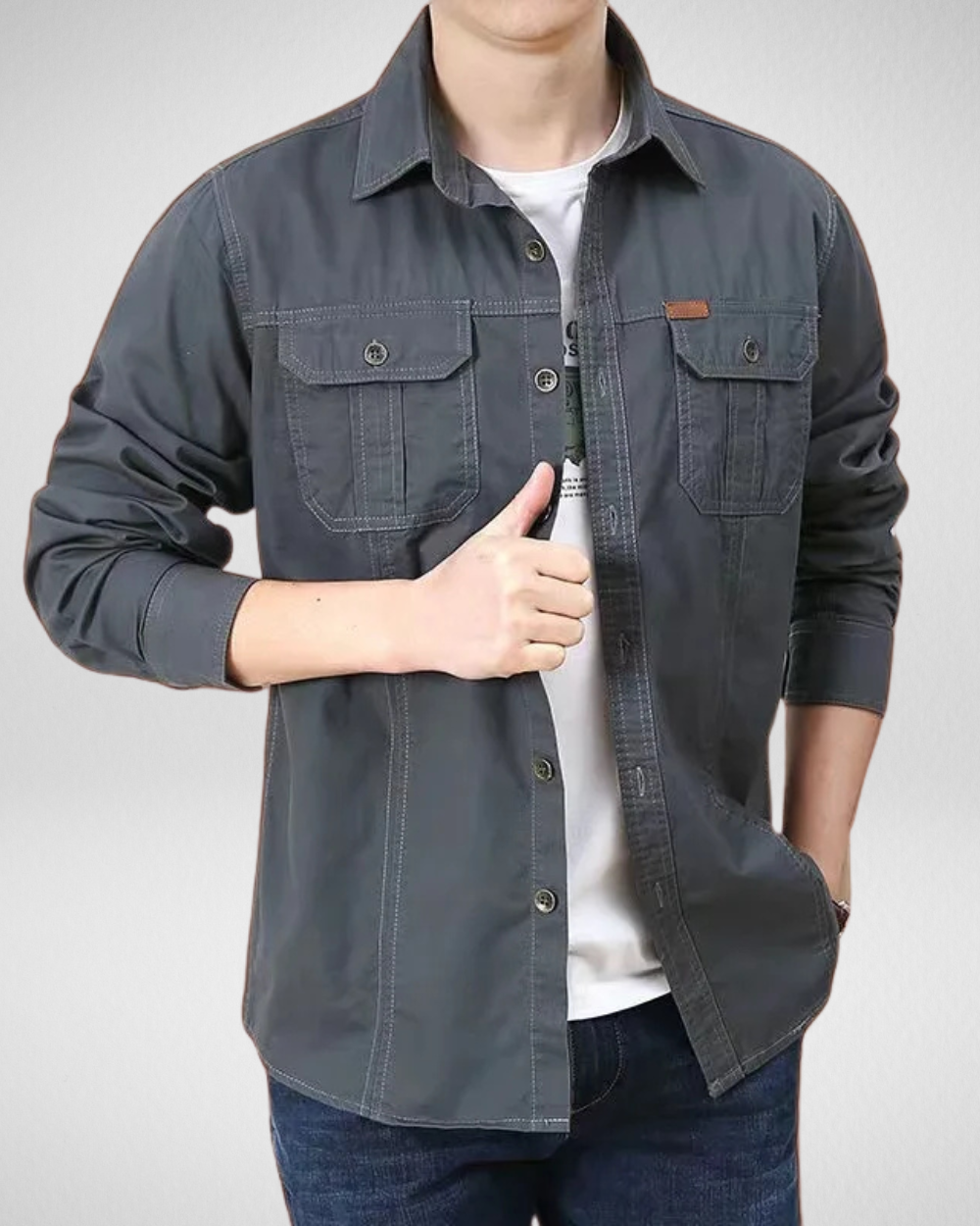 Heren Casual Overhemd met Lange Mouwen – All Seasons