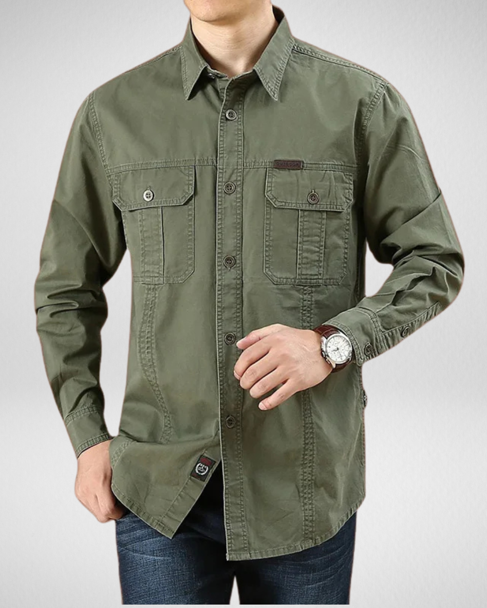 Heren Casual Overhemd met Lange Mouwen – All Seasons
