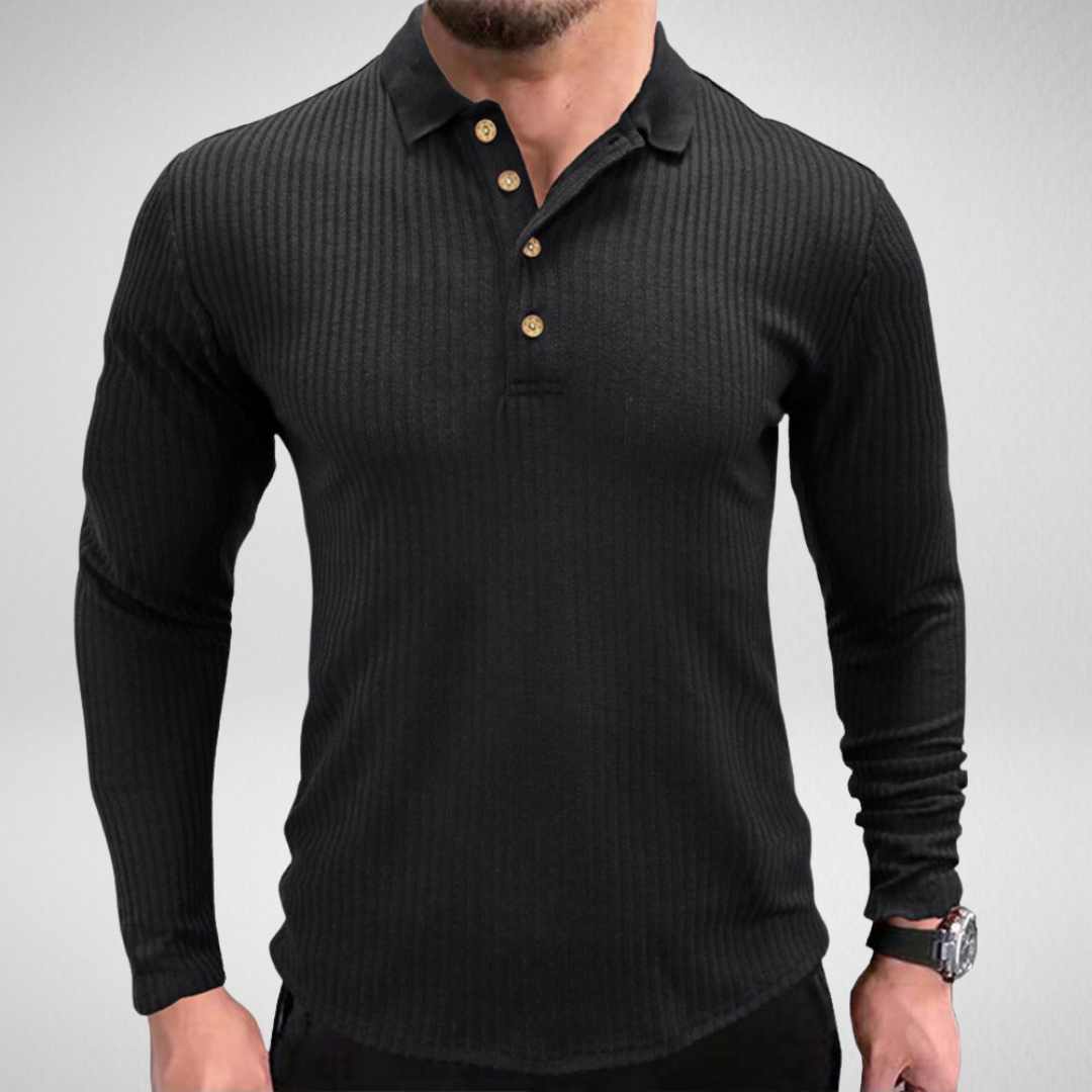 Heren Lange Mouwen Polo – Tijdloos & Comfortabel