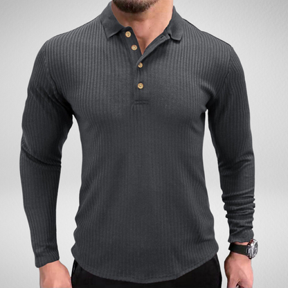 Heren Lange Mouwen Polo – Tijdloos & Comfortabel