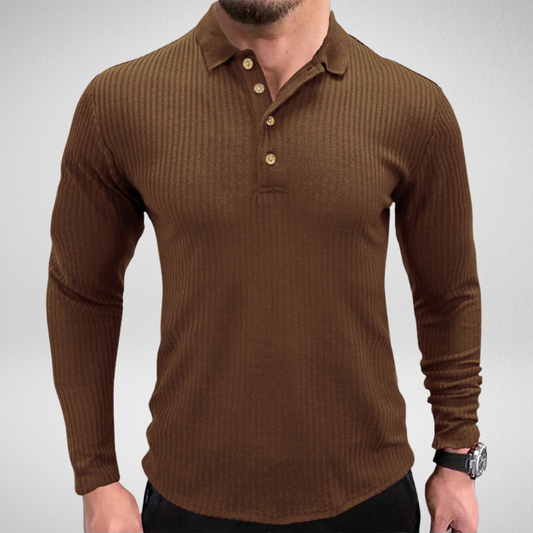 Heren Lange Mouwen Polo – Tijdloos & Comfortabel