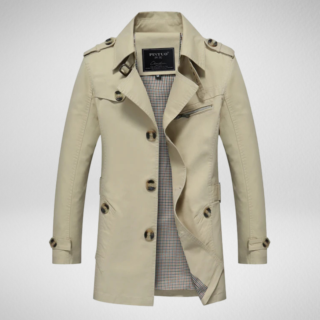 Heren Trenchcoat – Waterdicht - Herfst & Winter