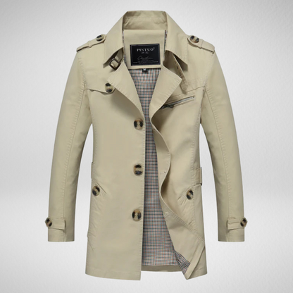 Heren Trenchcoat – Waterdicht - Herfst & Winter