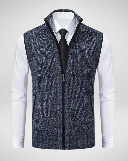 Heren Gebreid Business Vest – Elegant & Comfortabel