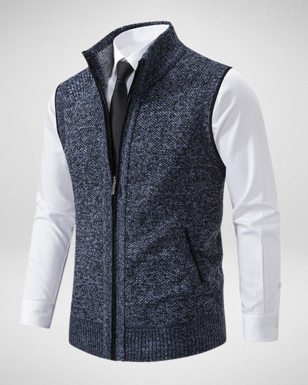 Heren Gebreid Business Vest – Elegant & Comfortabel