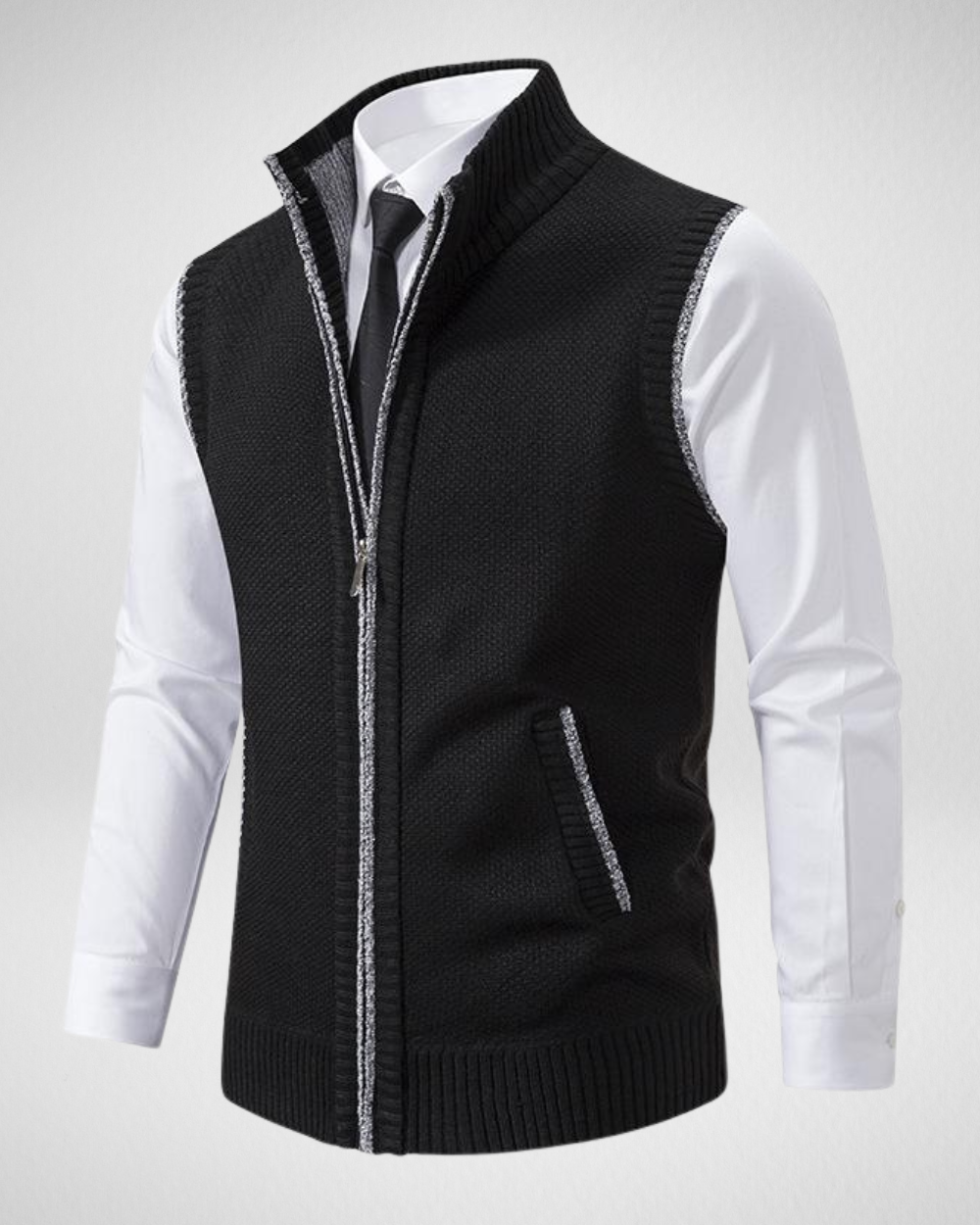 Heren Gebreid Business Vest – Elegant & Comfortabel
