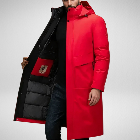Lange Winter Parka Jas Heren – Gevoerd - Waterdicht