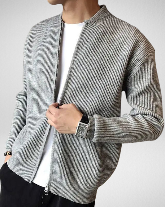 Heren Gebreide Cardigan – Elegantie & Comfort
