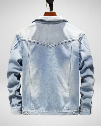 Herfst/Winter Heren Denimjack – Met Fleecevoering