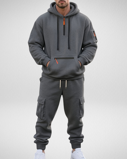 Heren Trainingspak – Hoodie & Cargo Broek – Winter