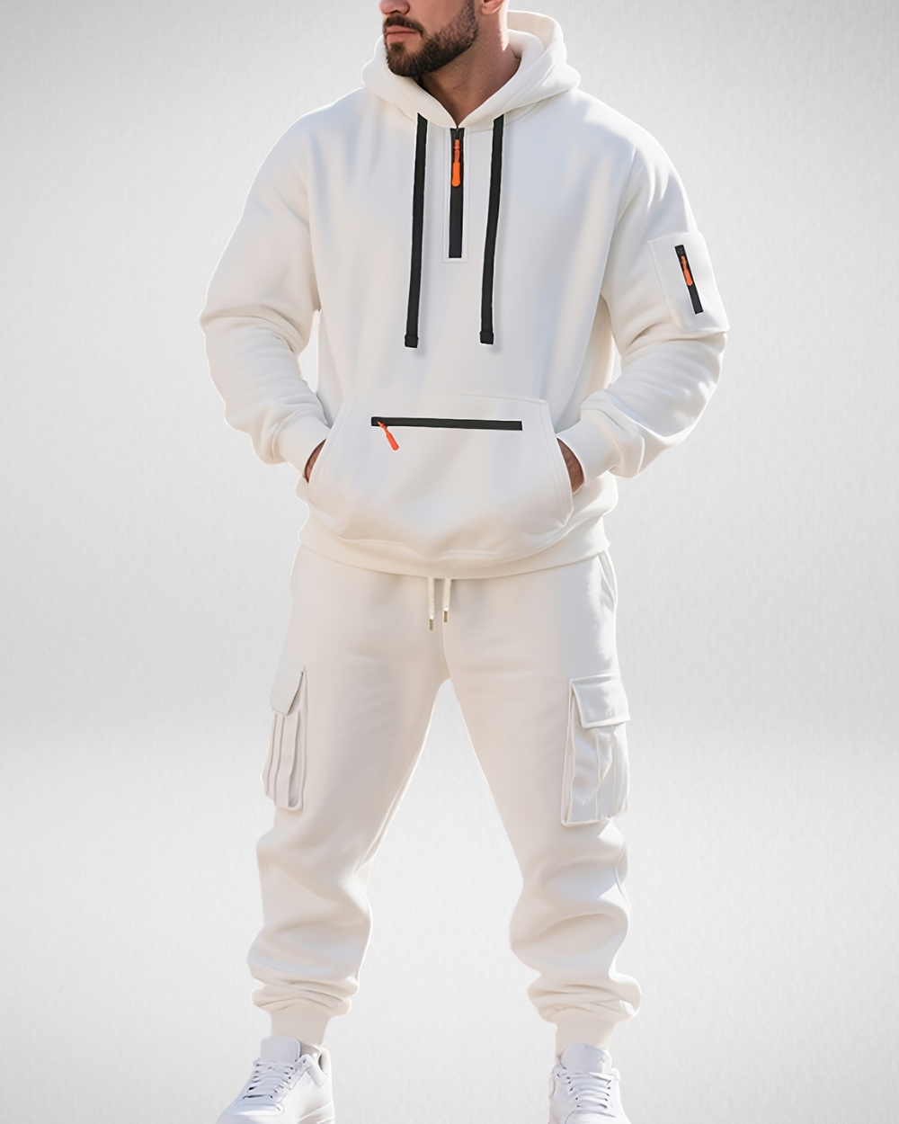 Heren Trainingspak – Hoodie & Cargo Broek – Winter