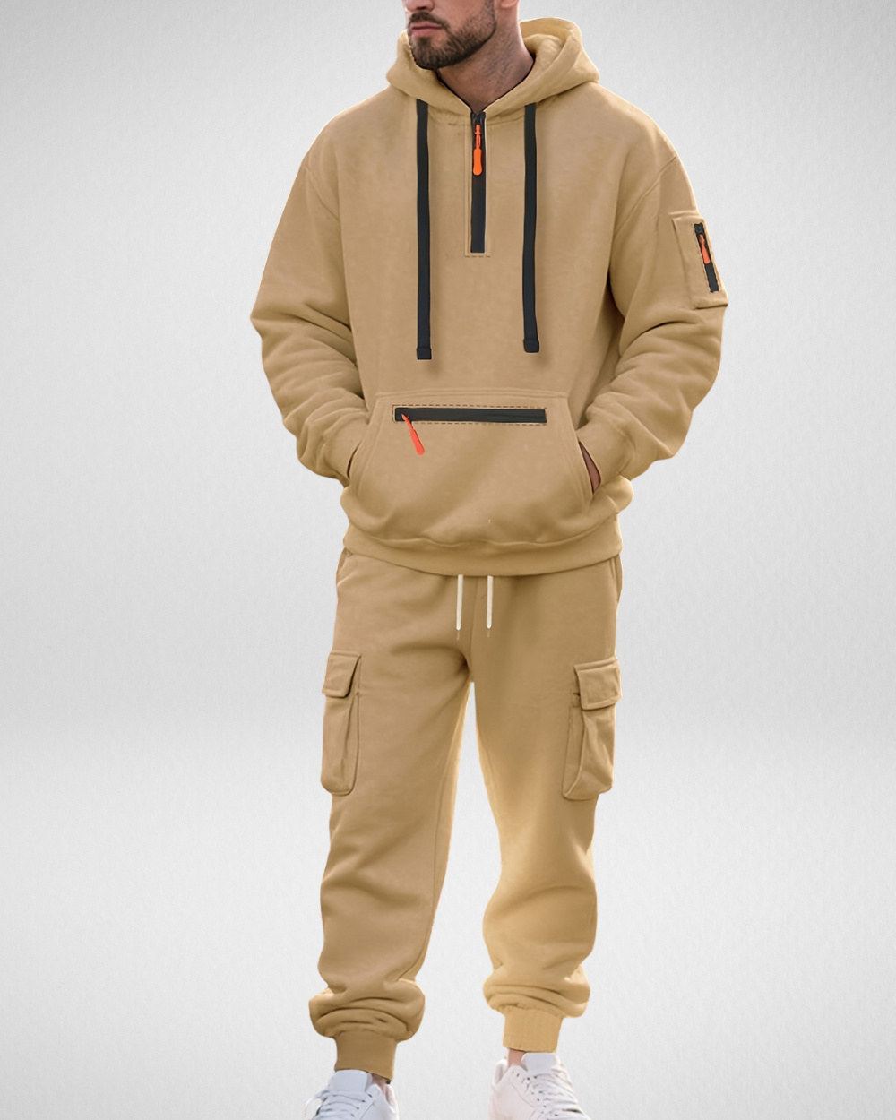 Heren Trainingspak – Hoodie & Cargo Broek – Winter