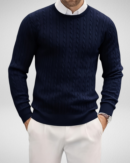 Heren Kabeltrui – Ronde Hals – Klassieke Look